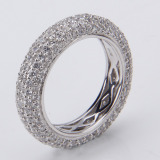 Fashion 925 Silver Jewellery Lady Ring (WR0004)