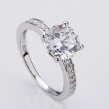 Solitaire Ring Made of Sterling Silver