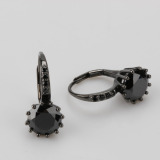 Lady Jewelry Made of Sterling Silver with Black Czs